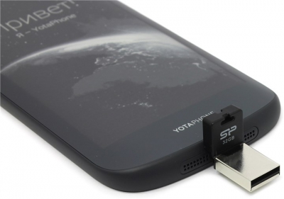  Silicon Power Mobile X20 <SP032GBUF2X20V1K> USB2.0/USB micro-B OTG Flash Drive 32Gb (RTL)  