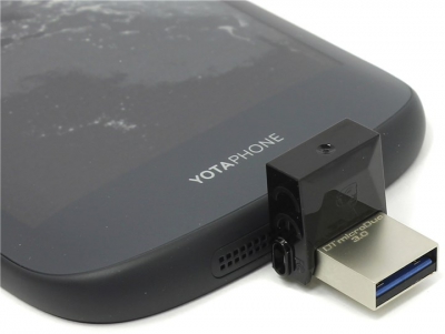  Kingston <DTDUO3/64GB> DataTraveler microDuo USB3.0/USB micro-B OTG Flash Drive  64Gb  (RTL)  