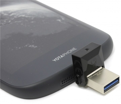  Kingston <DTDUO3/32GB> DataTraveler microDuo USB3.0/USB micro-B OTG  Flash Drive  32Gb  (RTL)  