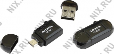  ADATA Durable UD320 <AUD320-16G-RBK> USB2.0/USB micro-B OTG Flash  Drive  16Gb  