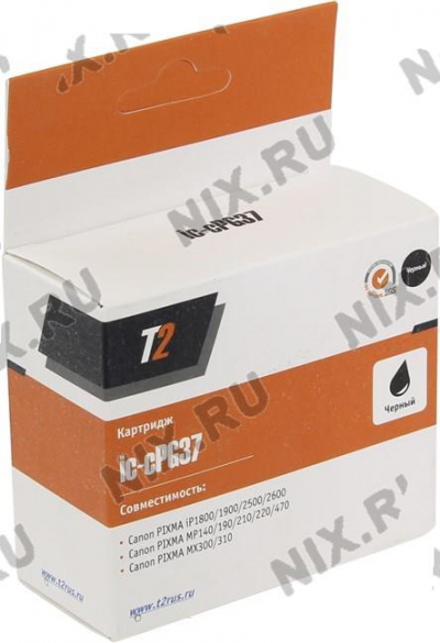   T2 ic-cPG37 Black  Canon  iP1800/1900/2500/2600,  MP140/190/210/220/470,MX300/310  