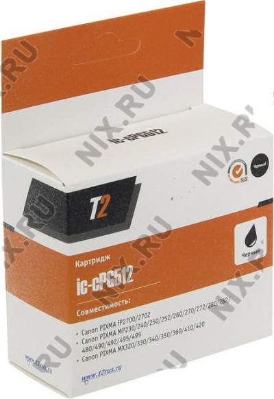   T2 ic-cPG512 Black  Canon  iP2700/2702,  MP230/240/250/270/480,MX320/330/340/350/410/420  