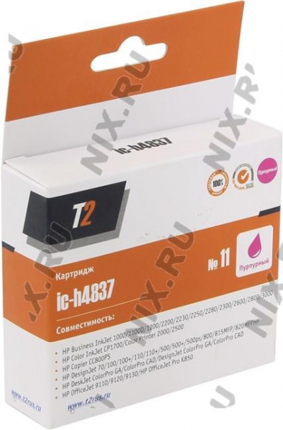   T2 ic-h4837 (11) Magenta  HP 1000/1200/2200,  DJ 70/100/110/500/800,  OJ  9110/9120/9130  
