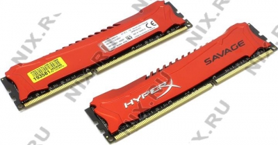  Kingston HyperX Savage <HX321C11SRK2/16> DDR3 DIMM 16Gb KIT 2*8Gb  <PC3-17000>  CL11  