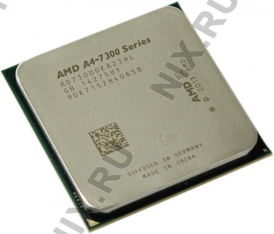  CPU AMD A4-7300     (AD7300O) 3.8 GHz/2core/SVGA  Radeon HD 8470D/ 1 Mb/65W/5 GT/s Socket FM2  