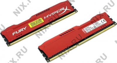  Kingston HyperX Fury <HX313C9FRK2/8> DDR3 DIMM 8Gb KIT 2*4Gb  <PC3-10600>  CL9  