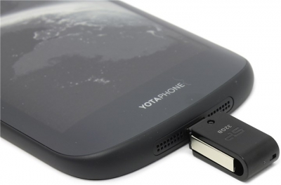  Silicon Power Mobile X21 <SP032GBUF2X21V1K> USB2.0/USB micro-B OTG Flash Drive 32Gb  