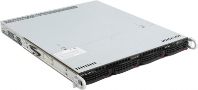  SuperMicro 1U 6018R-MT (LGA2011-3, C612, SVGA, SATA RAID, 4xHS SAS/SATA, 2xGbLAN,  8DDR4  480W)  