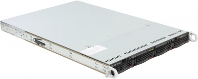  SuperMicro 1U 6018R-WTRT (LGA2011-3,C602, 2xPCI-E, WIO, SVGA, SATA RAID, 4xHS  SAS/SATA, 2x10GbLAN,16DDR4  750W  HS)  