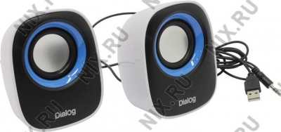   Dialog AC-06UP <Black-White> (2x3W,     USB)  