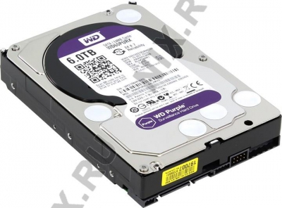  HDD 6 Tb SATA 6Gb/s Western Digital Purple <WD60PURX>  3.5"  64Mb  