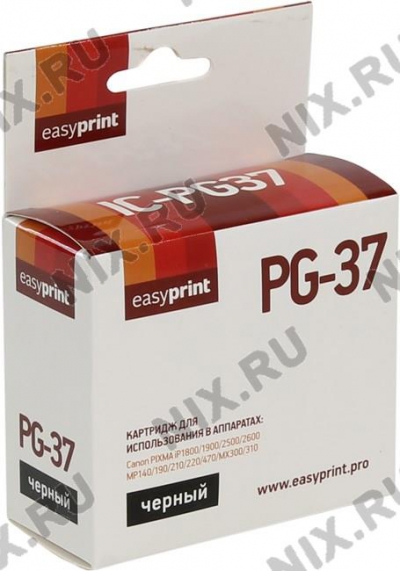   EasyPrint IC-PG37  Canon iP1800/iP2500/iP2600,  MP210/220,  MX300/310  