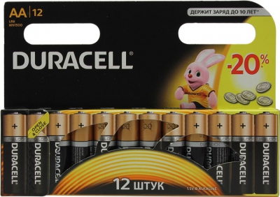 Duracell  MN1500-12 (LR6) Size AA, 1.5V, (alkaline) <.  12  >  